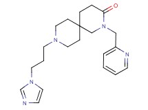 9-[3-(1H-imidazol-1-yl)propyl]-2-(pyridin-2-ylmethyl)-2,9-diazaspiro[5.5]undecan-3-one