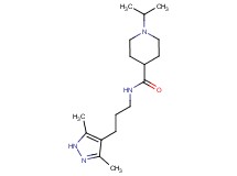 N-[3-(3,5-dimethyl-1H-pyrazol-4-yl)propyl]-1-isopropyl-4-piperidinecarboxamide