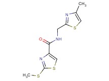 N-[(4-methyl-1,3-thiazol-2-yl)methyl]-2-(methylthio)-1,3-thiazole-4-carboxamide