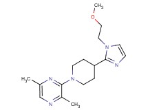 3-{4-[1-(2-methoxyethyl)-1H-imidazol-2-yl]piperidin-1-yl}-2,5-dimethylpyrazine