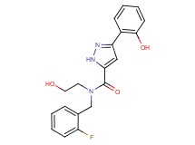 N-(2-fluorobenzyl)-N-(2-hydroxyethyl)-3-(2-hydroxyphenyl)-1H-pyrazole-5-carboxamide