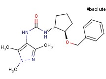 N-[(1R,2R)-2-(benzyloxy)cyclopentyl]-N'-(1,3,5-trimethyl-1H-pyrazol-4-yl)urea