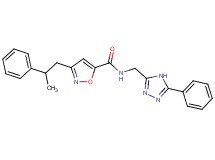 3-(2-phenylpropyl)-N-[(5-phenyl-4H-1,2,4-triazol-3-yl)methyl]-5-isoxazolecarboxamide