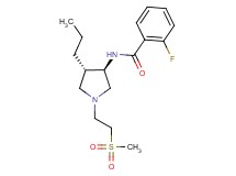 2-fluoro-N-{rel-(3R,4S)-1-[2-(methylsulfonyl)ethyl]-4-propyl-3-pyrrolidinyl}benzamide hydrochloride