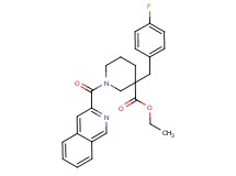 ethyl 3-(4-fluorobenzyl)-1-(3-isoquinolinylcarbonyl)-3-piperidinecarboxylate