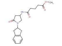 methyl 5-{[1-(2,3-dihydro-1H-inden-2-yl)-5-oxo-3-pyrrolidinyl]amino}-5-oxopentanoate