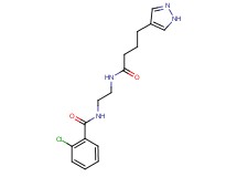 2-chloro-N-(2-{[4-(1H-pyrazol-4-yl)butanoyl]amino}ethyl)benzamide