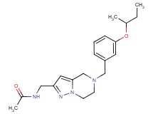 N-{[5-(3-sec-butoxybenzyl)-4,5,6,7-tetrahydropyrazolo[1,5-a]pyrazin-2-yl]methyl}acetamide