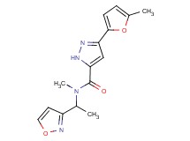 N-[1-(3-isoxazolyl)ethyl]-N-methyl-3-(5-methyl-2-furyl)-1H-pyrazole-5-carboxamide