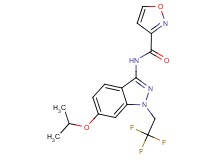 N-[6-isopropoxy-1-(2,2,2-trifluoroethyl)-1H-indazol-3-yl]isoxazole-3-carboxamide