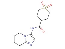 N-(5,6,7,8-tetrahydroimidazo[1,2-a]pyridin-3-yl)tetrahydro-2H-thiopyran-4-carboxamide 1,1-dioxide
