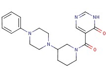 5-{[3-(4-phenyl-1-piperazinyl)-1-piperidinyl]carbonyl}-4(3H)-pyrimidinone