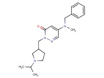 5-[benzyl(methyl)amino]-2-[(1-isopropylpyrrolidin-3-yl)methyl]pyridazin-3(2H)-one