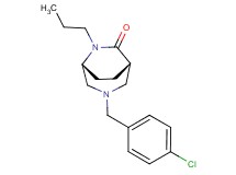 (1S*,5R*)-3-(4-chlorobenzyl)-6-propyl-3,6-diazabicyclo[3.2.2]nonan-7-one