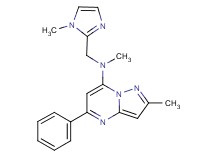 N,2-dimethyl-N-[(1-methyl-1H-imidazol-2-yl)methyl]-5-phenylpyrazolo[1,5-a]pyrimidin-7-amine