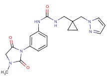 N-[3-(3-methyl-2,5-dioxoimidazolidin-1-yl)phenyl]-N'-{[1-(1H-pyrazol-1-ylmethyl)cyclopropyl]methyl}urea