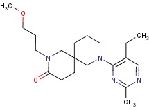 8-(5-ethyl-2-methyl-4-pyrimidinyl)-2-(3-methoxypropyl)-2,8-diazaspiro[5.5]undecan-3-one