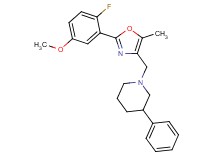 1-{[2-(2-fluoro-5-methoxyphenyl)-5-methyl-1,3-oxazol-4-yl]methyl}-3-phenylpiperidine