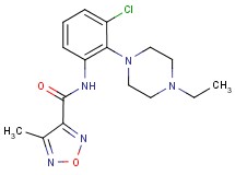 N-[3-chloro-2-(4-ethylpiperazin-1-yl)phenyl]-4-methyl-1,2,5-oxadiazole-3-carboxamide