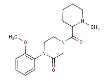 1-(2-methoxyphenyl)-4-[(1-methyl-2-piperidinyl)carbonyl]-2-piperazinone