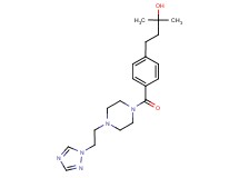 2-methyl-4-[4-({4-[2-(1H-1,2,4-triazol-1-yl)ethyl]-1-piperazinyl}carbonyl)phenyl]-2-butanol