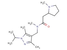 N-[(1-isopropyl-3,5-dimethyl-1H-pyrazol-4-yl)methyl]-N-methyl-2-(1-methylpyrrolidin-2-yl)acetamide