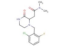 2-[1-(2-chloro-6-fluorobenzyl)-3-oxo-2-piperazinyl]-N,N-dimethylacetamide