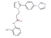 3-{2-[4-(1H-imidazol-1-yl)phenyl]-1H-imidazol-1-yl}-N-(2-methylphenyl)propanamide