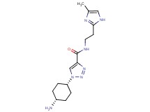 1-(cis-4-aminocyclohexyl)-N-[2-(4-methyl-1H-imidazol-2-yl)ethyl]-1H-1,2,3-triazole-4-carboxamide