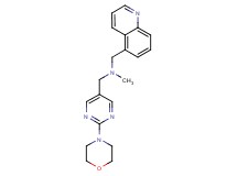 N-methyl-1-(2-morpholin-4-ylpyrimidin-5-yl)-N-(quinolin-5-ylmethyl)methanamine