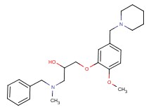 1-[benzyl(methyl)amino]-3-[2-methoxy-5-(piperidin-1-ylmethyl)phenoxy]propan-2-ol
