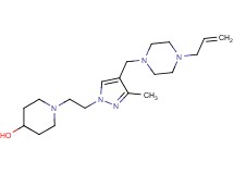 1-(2-{4-[(4-allylpiperazin-1-yl)methyl]-3-methyl-1H-pyrazol-1-yl}ethyl)piperidin-4-ol