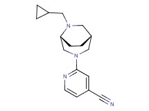 2-[(1R*,5R*)-6-(cyclopropylmethyl)-3,6-diazabicyclo[3.2.2]non-3-yl]isonicotinonitrile