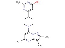 2-methyl-6-[1-(2,3,5-trimethylpyrazolo[1,5-a]pyrimidin-7-yl)-4-piperidinyl]-4-pyrimidinol