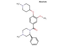 (2S)-1-{3-methoxy-4-[(1-methyl-4-piperidinyl)oxy]benzoyl}-4-methyl-2-phenylpiperazine