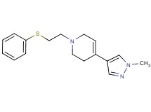 4-(1-methyl-1H-pyrazol-4-yl)-1-[2-(phenylthio)ethyl]-1,2,3,6-tetrahydropyridine