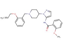 N-(1-{1-[2-(allyloxy)benzyl]-4-piperidinyl}-1H-pyrazol-5-yl)-2-methoxybenzamide