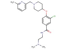 3-chloro-N-[2-(dimethylamino)ethyl]-4-({1-[(6-methyl-2-pyridinyl)methyl]-4-piperidinyl}oxy)benzamide