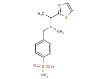 N-methyl-N-[4-(methylsulfonyl)benzyl]-1-(1,3-thiazol-2-yl)ethanamine
