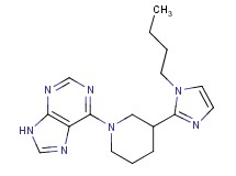 6-[3-(1-butyl-1H-imidazol-2-yl)piperidin-1-yl]-9H-purine