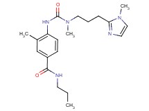 3-methyl-4-[({methyl[3-(1-methyl-1H-imidazol-2-yl)propyl]amino}carbonyl)amino]-N-propylbenzamide