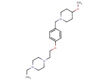 1-ethyl-4-(2-{4-[(4-methoxypiperidin-1-yl)methyl]phenoxy}ethyl)piperazine