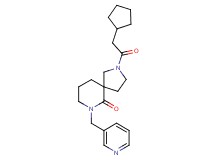 2-(cyclopentylacetyl)-7-(3-pyridinylmethyl)-2,7-diazaspiro[4.5]decan-6-one