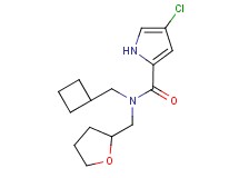 4-chloro-N-(cyclobutylmethyl)-N-(tetrahydrofuran-2-ylmethyl)-1H-pyrrole-2-carboxamide