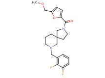 7-(2,3-difluorobenzyl)-2-[5-(methoxymethyl)-2-furoyl]-2,7-diazaspiro[4.5]decane