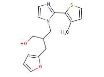 3-(2-furyl)-2-{[2-(3-methyl-2-thienyl)-1H-imidazol-1-yl]methyl}propan-1-ol