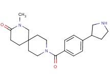 2-methyl-9-[4-(3-pyrrolidinyl)benzoyl]-2,9-diazaspiro[5.5]undecan-3-one