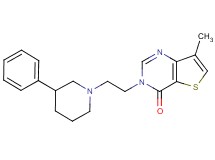 7-methyl-3-[2-(3-phenylpiperidin-1-yl)ethyl]thieno[3,2-d]pyrimidin-4(3H)-one