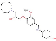 trans-4-({4-[3-(1-azocanyl)-2-hydroxypropoxy]-3-methoxybenzyl}amino)cyclohexanol