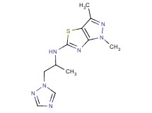 1,3-dimethyl-N-[1-methyl-2-(1H-1,2,4-triazol-1-yl)ethyl]-1H-pyrazolo[3,4-d][1,3]thiazol-5-amine
